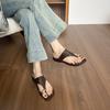 Square-toed Shoes Versatile Shoes Flat Flip-flops Devotion