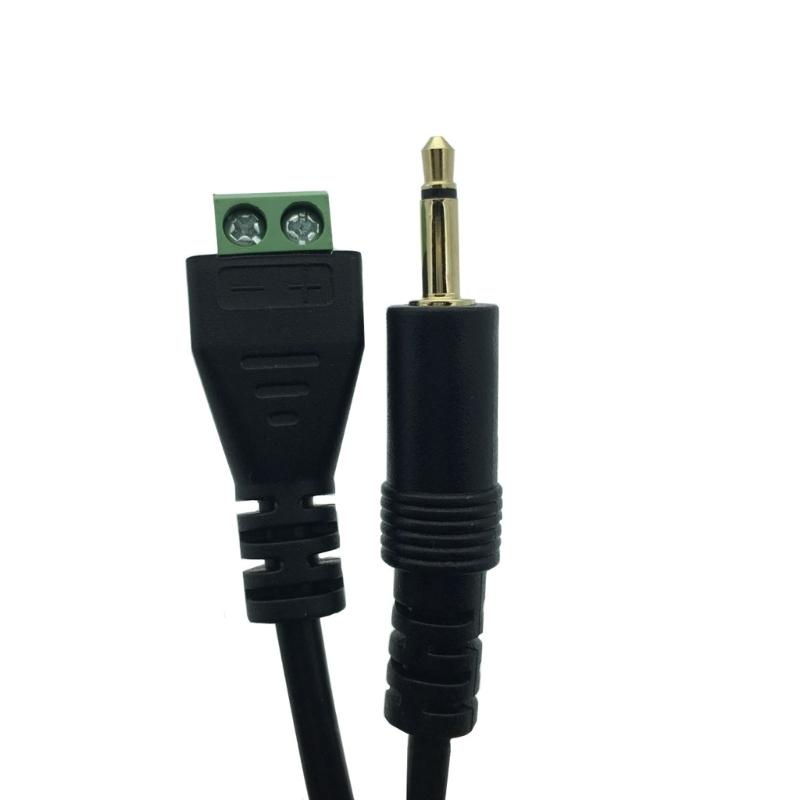 Quality 3.5mm TSMono to 2Pin Screw Terminal Audios Cable with Solderless Design for Easy Connection and Portability