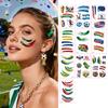 Wasserdichte Tattoo-Aufkleber Schweißfeste Temporäre Tattoos für Club-Events Partys Fußballfans Make-up Gesichtskleber