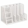 Multipurpose Desktop Book Rack Iron Mesh Standing File Rack Sturdy Document Storage Rack  Home