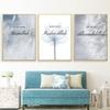Islamic Gray Wall Art Poster Flower Dandelion Muslim Artwork Canvas Painting Prints Pictures for Interior Living Room Home Decor