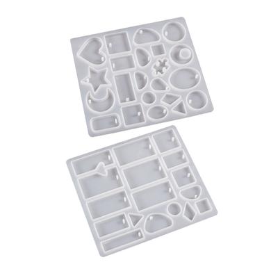 Pasidaryk pats auskarų silikoninė forma 3D geometrinis kabantis gaminimo įrankis rankų darbo vėriniui papuošalų pakabuko forma pasidaryk pats dervos liejimo forma