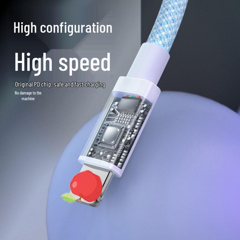 20W Macaron Braided Fast Charging Cable for Apple iPhone 15/14/13