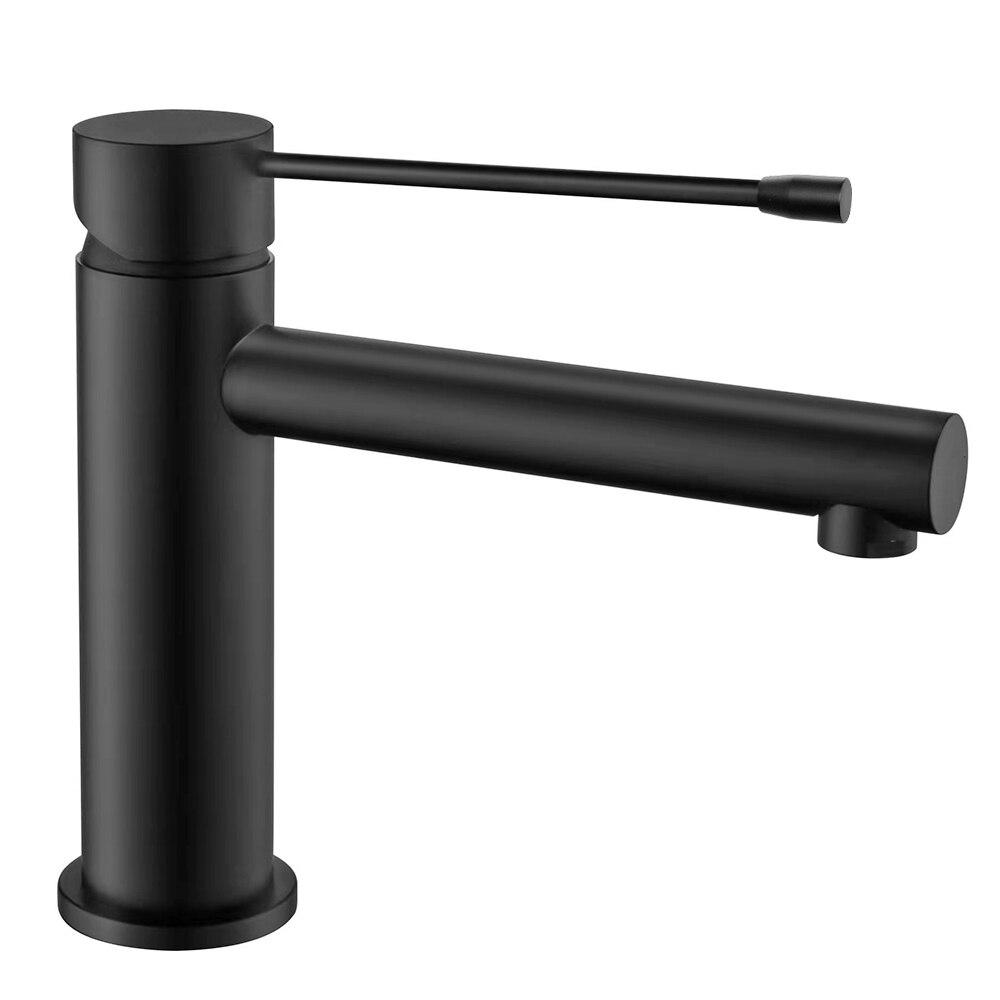 

Черный латунный высокий смеситель для раковины, тонкий смеситель для умывальника для ванной комнаты, смеситель для горячей/холодной воды, кран для раковины, кран для ванной комнаты