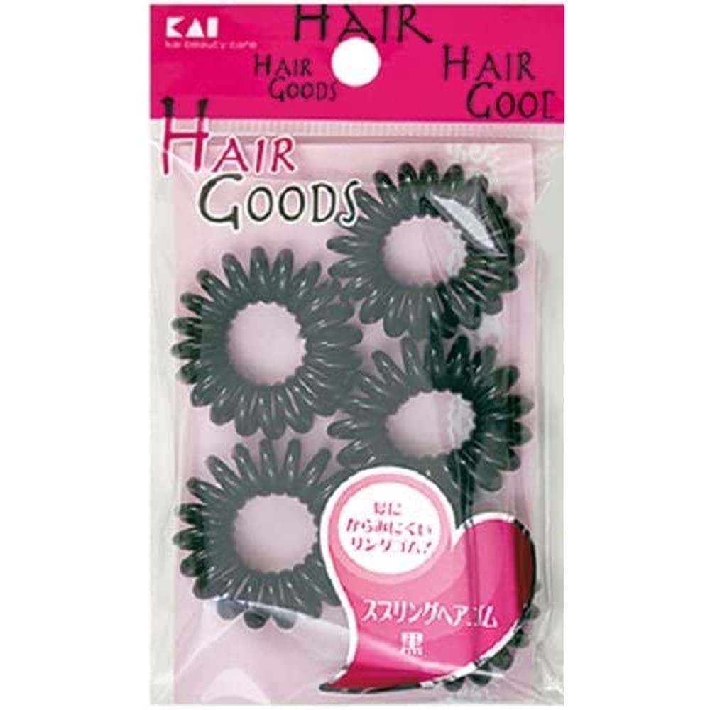 

KAI Hair Goods Spring Hair Ties Black 5P HA3050