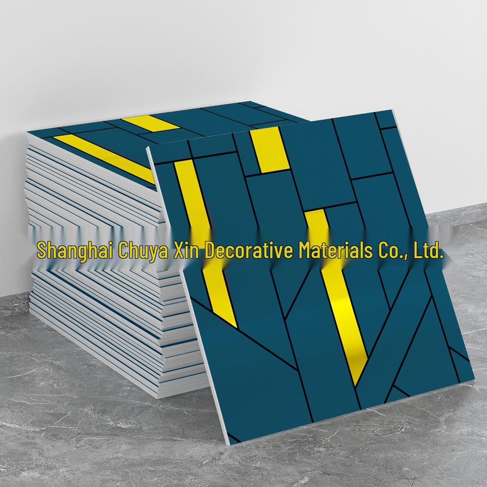 Imitation Tile 3D Wall Stickers: Self-Adhesive, Aluminum-Plastic Panels for Bathroom & Kitchen Renovation.