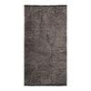 Living Room Rug Flat Weave Cotton Black Light Reflection Anthracite 80x150