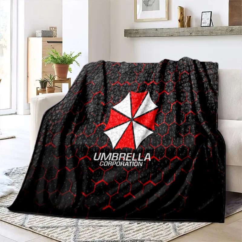 The sci-fi game Resident Evil features the Umbrella Corporation blanket a soft home furnishing nap decoration a warm Sherpa blanket for all seasons U6