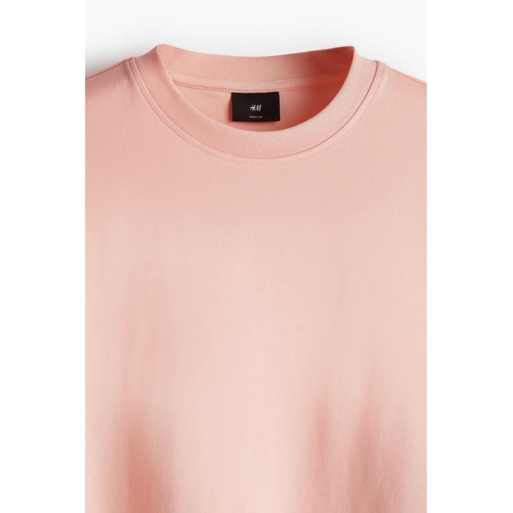 H M Boxy T sHirT Loose fiT apricoT Pink