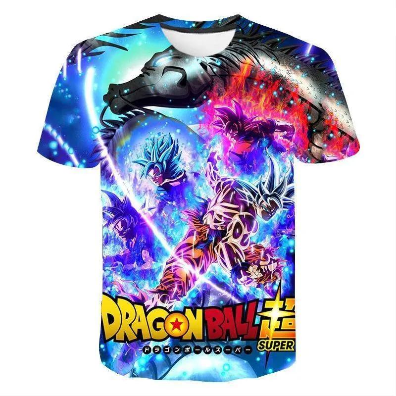 New Dragon Ball Super Goku Super Saiyan God Cosplay T-Shirt Men Women 3D Print Anime Graphic Tee Casual Short Sleeve Tops Fans
