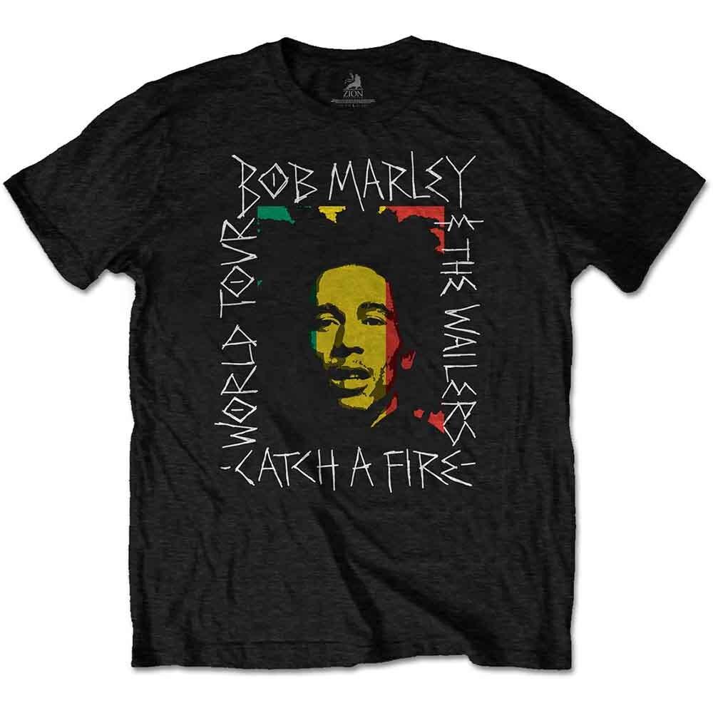 Bob Marley Rasta Scratch T-Shirt Black New Unisex T-Shirt S