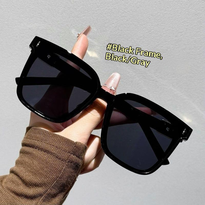 Comfortable Silicone Nose Pad Design Sense Large Frame Sunglasses Advanced Sense Women's Sunscreen Sunglasses Men's Trendy Sunglasses