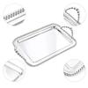 Reflective Metal Display Tray for Coffee Service, Entryway Placement and Dresser Arrangement for Daily Home Use
