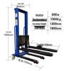 JZDASI Electric On-Board Pallet Stacker CN Plug (adapter Included)