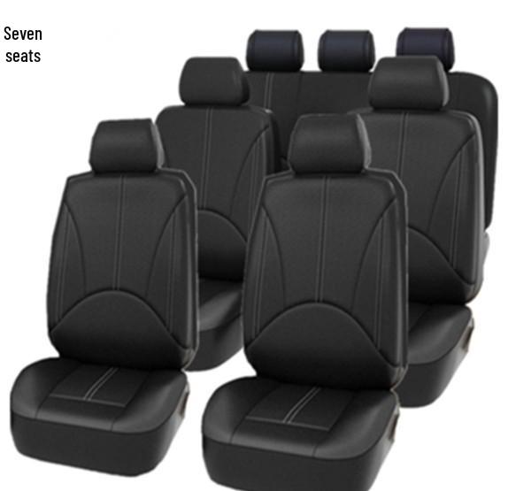 Mexican PU Leather Car Seat Cover - Universal Fit for Five-Seater, All-Season Use