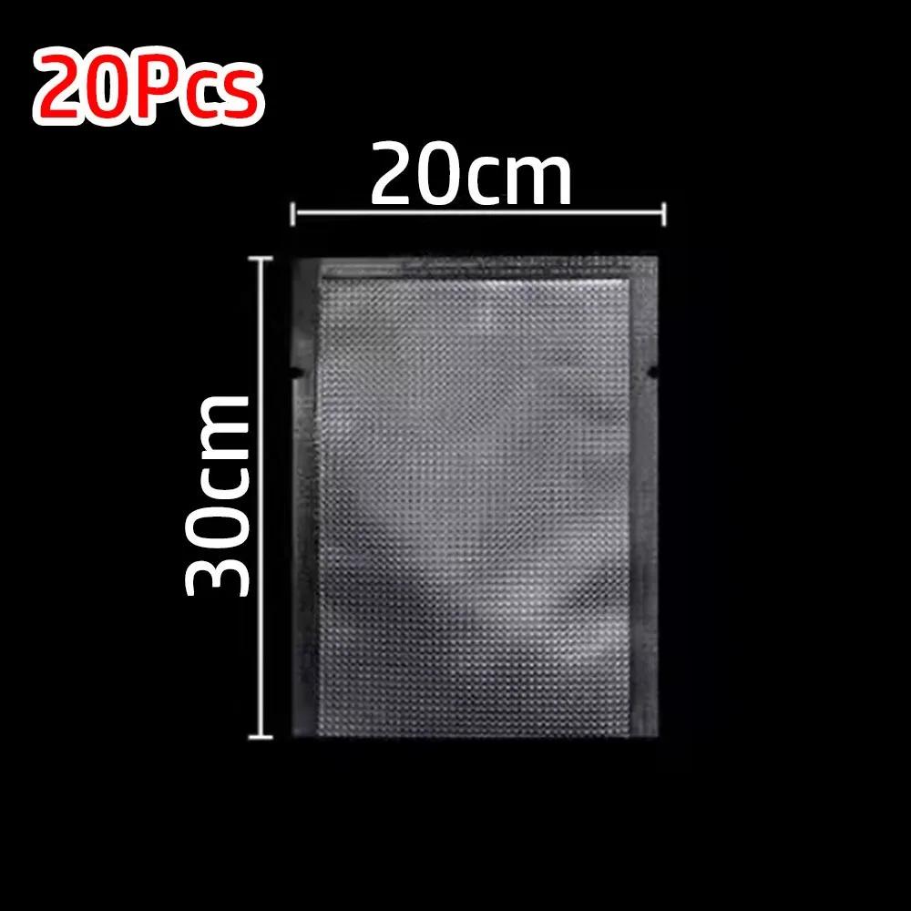 

20Pcs Portable Clear Embossed Vacuum Bags Heat Sealing Frozen Heatable Food Saver Bags Vacuum Packed Bag for Food Saver