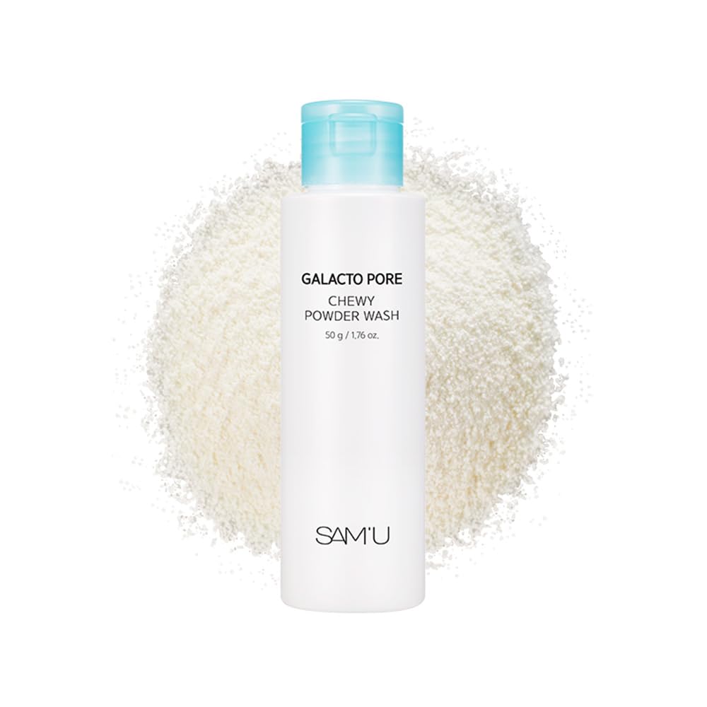 Galacto Pore Chewy Powder for cleansing pores and facial Contains and SAM'U Wash, 50g, cleansing. natto, okra, wakame, galactomyces.