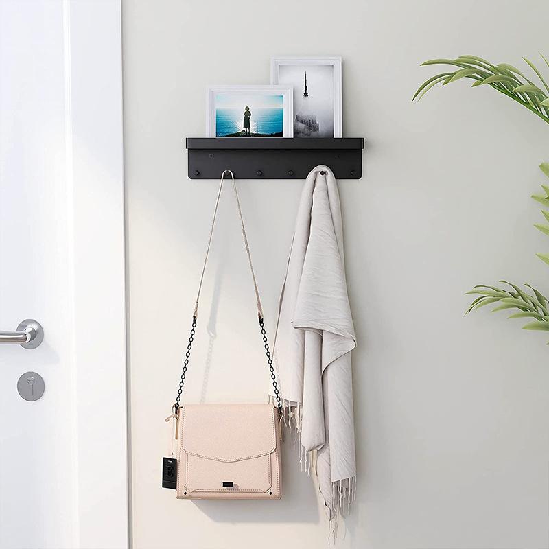 Punch-Free Stainless Steel Wall Rack for Kitchen, Bathroom, and Entryway Storage