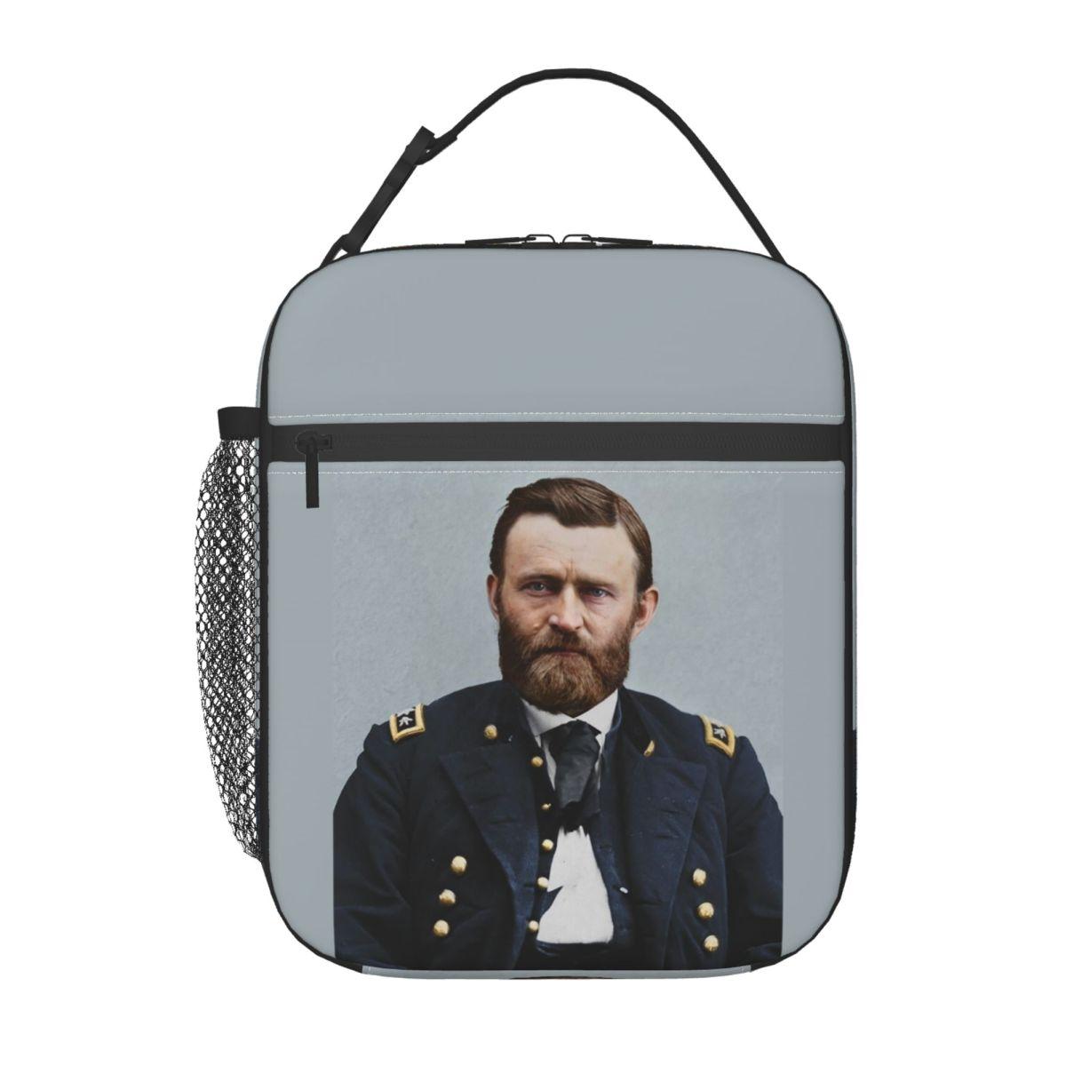 Ulysses S. Grant, 1865. Insulated Lunch Bag for Women Kids Portable Food Boxes Thermal Lunch Box Tote One Size
