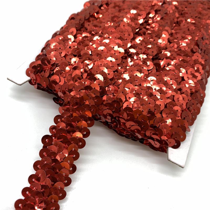 2 yardy 20 mm Elastická flitrová stuha Krajka Flitrová šicí látka Na šaty Oblečení Pokrývku hlavy Svatební DIY Doplňky