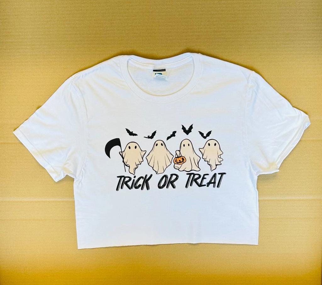 Trick or treat Halloween Cropped top shirt