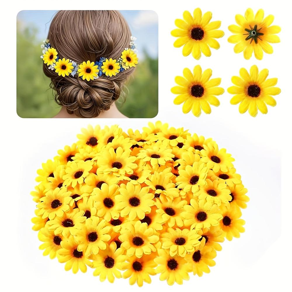 Artificial Sunflowers- Realistic Fabric Mini Fake Flowers For DIY Wreaths,Wedding,Home Decor,Mother’s Day,Easter,Valentine’s Day