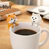 Food Temperature Reducer 2Pcs Puppy Cat Clip-on Fan, Portable Cooling Fan for Bowl Cup Hot Food, Retractable Buckle Hands Free Mini Table with