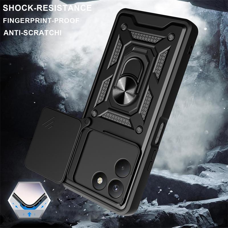 Shockproof Armor Funda For Tecno Pova 7 4G Car Magnetic Holder Ring Case For Tecno Pova 7 Pro Pova7 Ultra 5G Lens Protect Cover