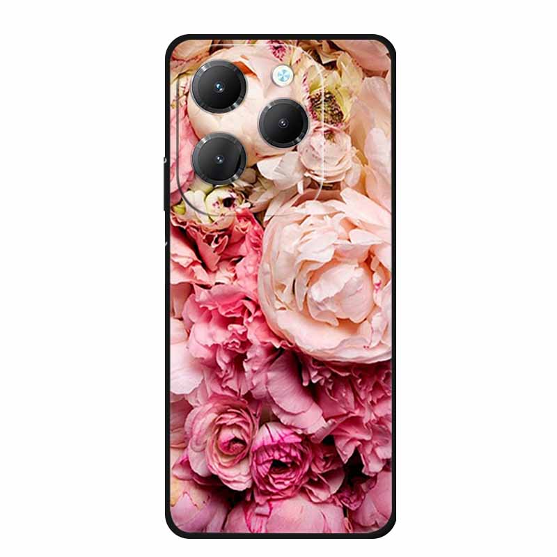 For Infinix Hot 40 Pro Case Animals Soft Silicone TPU Cover Phone Cases For Infinix Hot 40i Hot40 X6837 Protective Wolf Coque