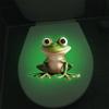 Glow-In-The-Dark Toilet Sticker Frog Bathroom Wall Sticker Luminous Switch And Outlet Decal Self-Adhesive Removable Home Decor