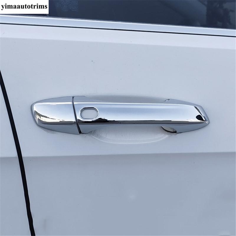 For VW Volkswagen Golf 7 7.5 MK7 2014 - ABS / Chrome Carbon Fiber Car Door Handle Bowl Cover Kit Trim Exterior Accessories