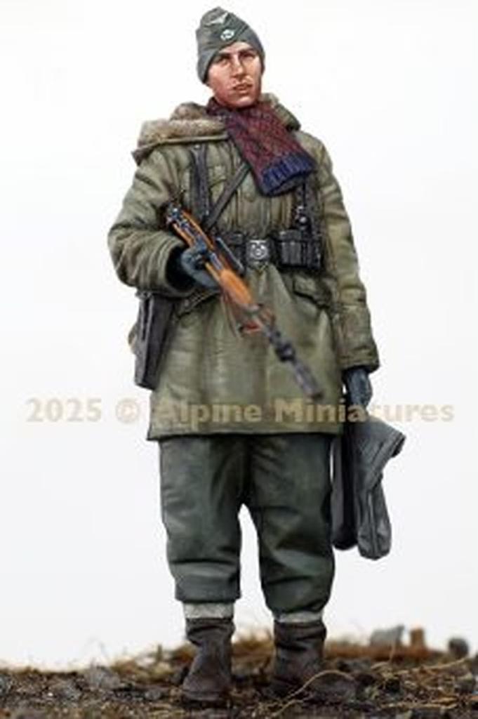 Alpine Miniatures 1/35 Zweiter Weltkrieg Deutscher Waffen-SS Panzergrenadier mit Granatwerfergewehr Resin-Bausatz AM35325 (Person)