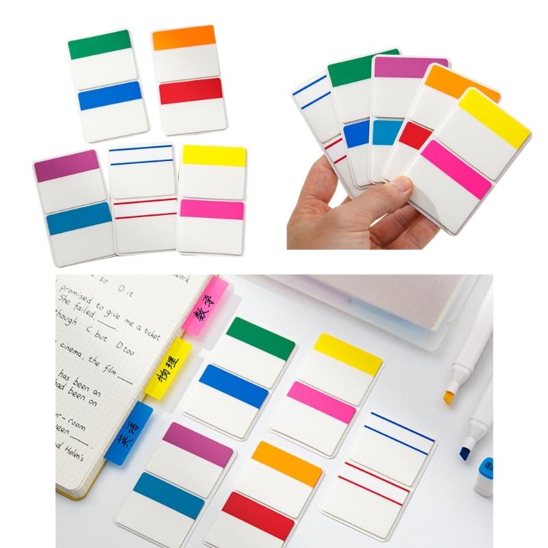 250Pcs Index Stickers Tabs Sticky Index Labels Page Flag Writable Index Flag Page Marker for Books Calendar Notebook