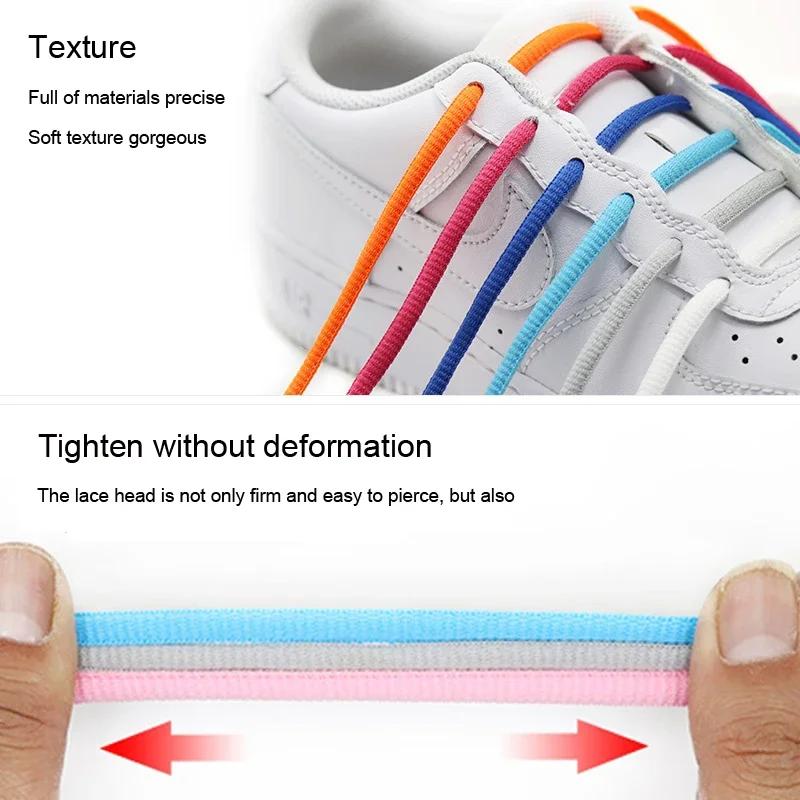 New Oval Sneakers Shoe Laces Semicircle Sports Shoelaces Classic Round Shoelace Woven Casual Boots Shoestrings for Adult Unisex