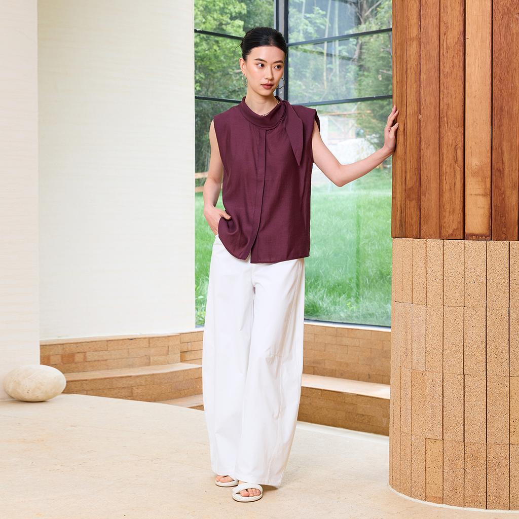 Design Sense Temperament Sleeveless Shirt for Women's Summer Commuting