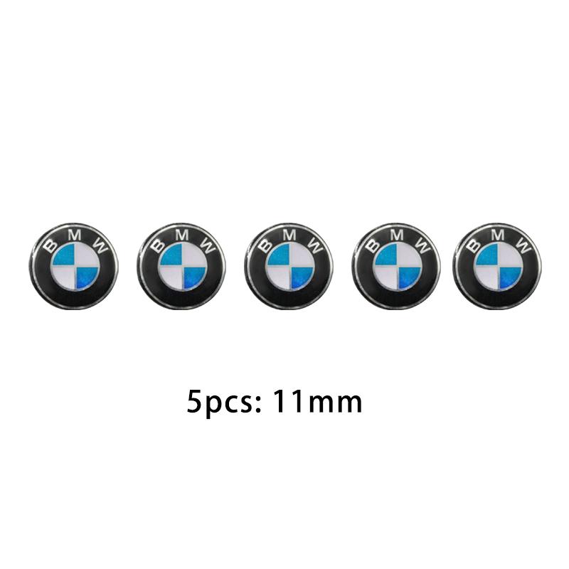 BBKQ7 11/14mm Car Styling Remote Key Emblem Sticker For BMW E46 E39 E90 E60 E36 F30 F10 E34 E30 F20 E92 M3 M4 M5 X5 X6 Accessories