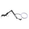 Overhead Ring Light with Phone Clip Adjustable Desktop Ring Light for Beauty Makeup Nail Art Live