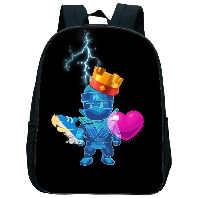 Stumble Guys Nursery Backpack Stumble Game Children Kindergarten Toddlers Student Schoolbag Shoulder Bag Kids Bags