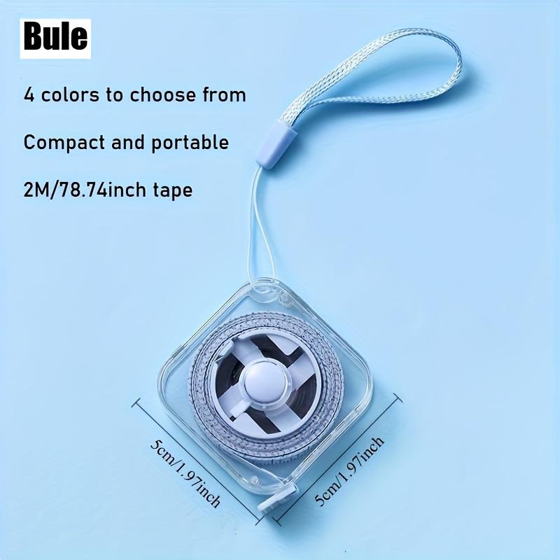 2m/6ft Cute Soft Tape Measure | Portable, Extensible with Locking Mechanism, Clear CM/Inch Markings - Ideal for Tailoring, Home, Waist, Bust