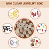 10/100pcs Mini Clear Plastic Jewelry Box Earring Storage Box Small Storage Containers Transparent Jewelry Holder for Necklaces
