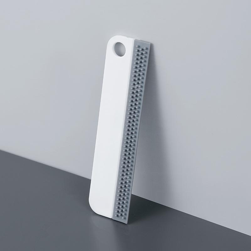 

Household Glass Scraper: Window & Mirror Cleaner with Soft Rubber Edge сірий колір/білий