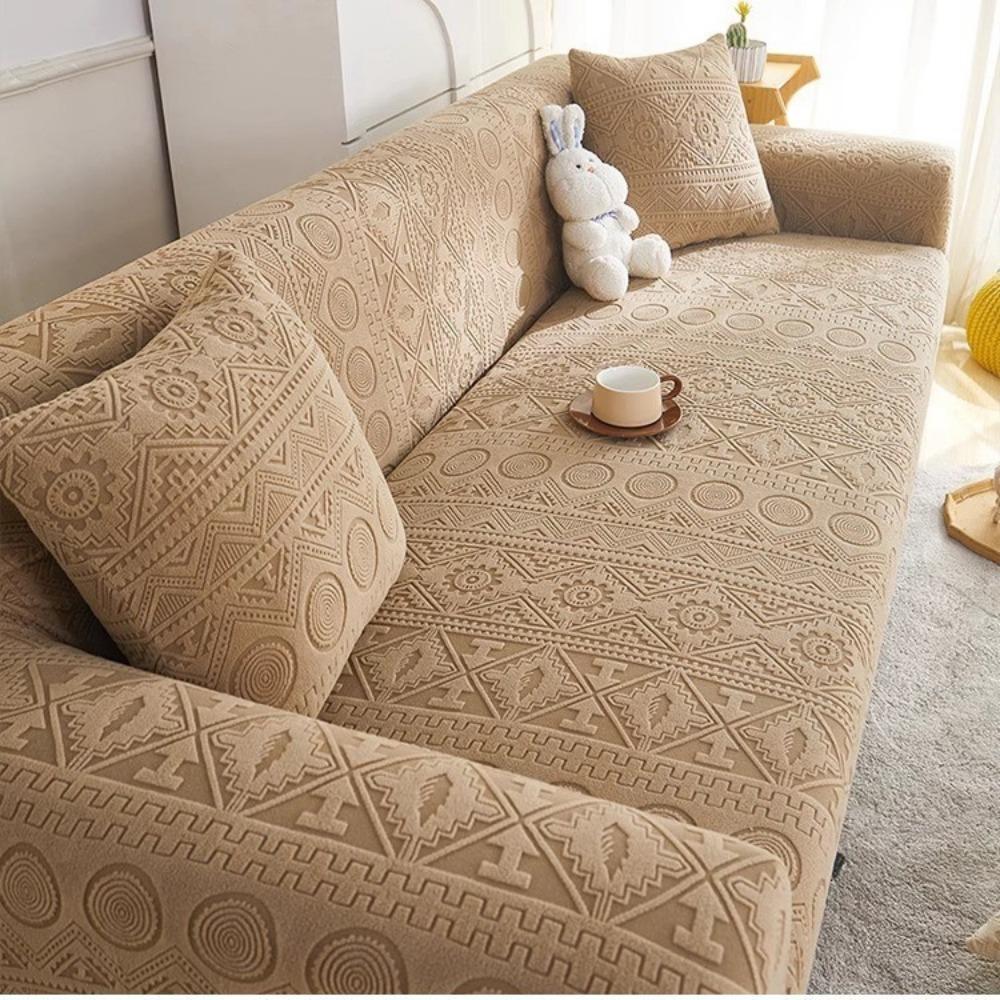 

Arctic velvet high-end elastic sofa cover all-inclusive universal cover all-season universal anti-cat scratch sofa protective cover pad foot pedal [applicable scope 70 * 90cm]