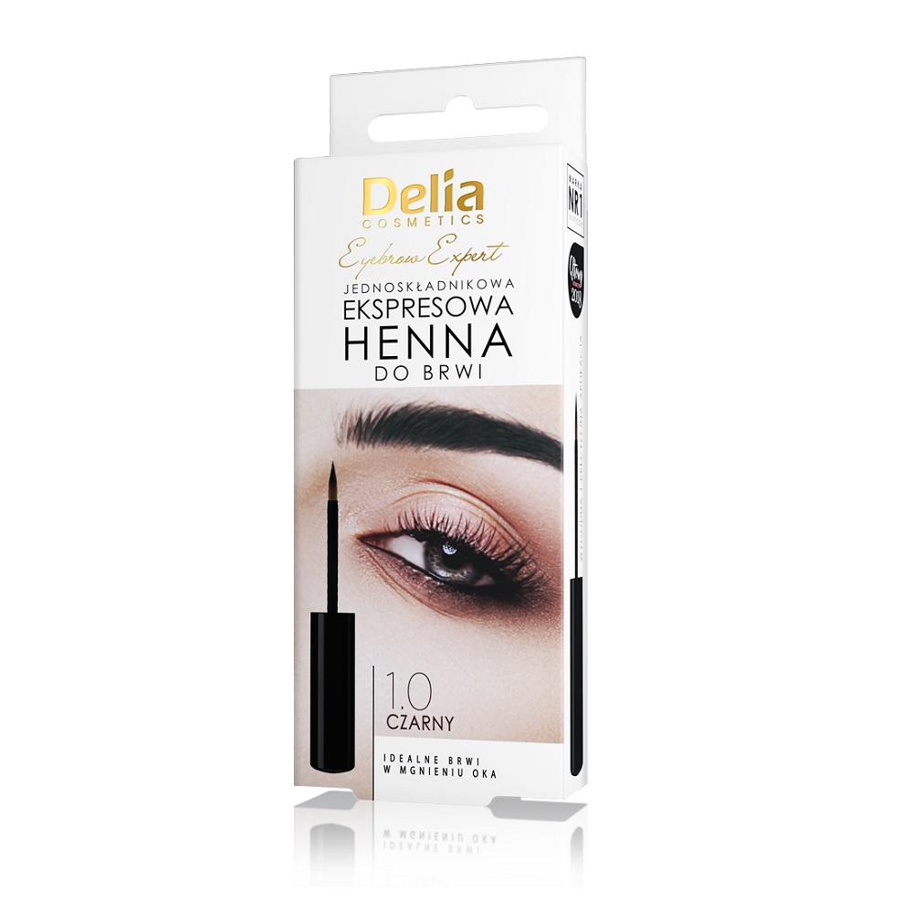 Delia Eyebrow Henna - Black, 6ml, Salon Quality