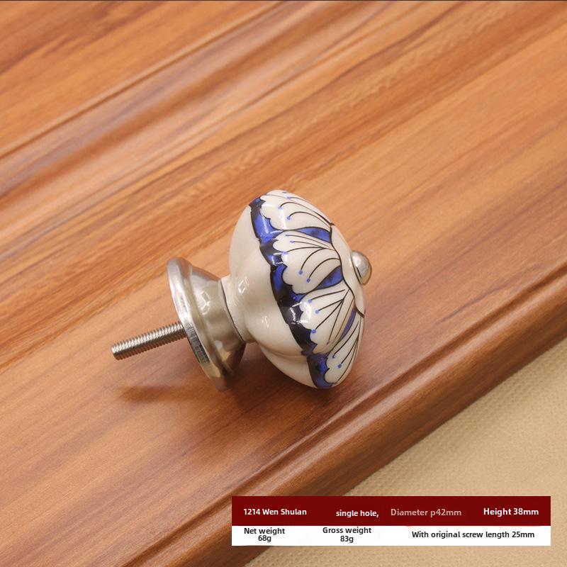 Modern American Ceramic Pumpkin Cabinet Handle
