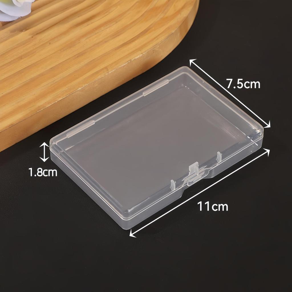 Transparent Rectangular Plastic Storage Box for Hardware and Small Items