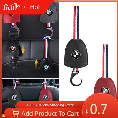 Car Sticker Car Interior Leather Storage Hook Hanger Sundries Organizer Holder For M E34 E36 E60 E90 E46 F10 F20 F30 X5 X6 X