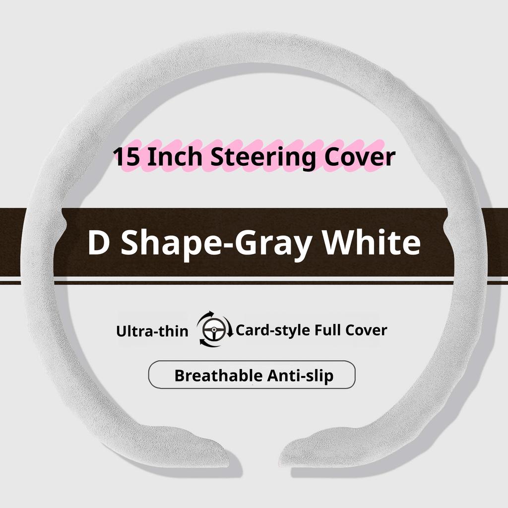 New Suede Car Steering Wheel Cover For Lexus ES300h 350 RX350 450h NX350 NX450h LX600 GX460 IS300 RZ450e Luxury 38Cm Car Styling