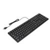 Arabic Keyboard 104 Keys USB Interface Wired Design Black ABS Material Office Keyboard for Desktop Computers