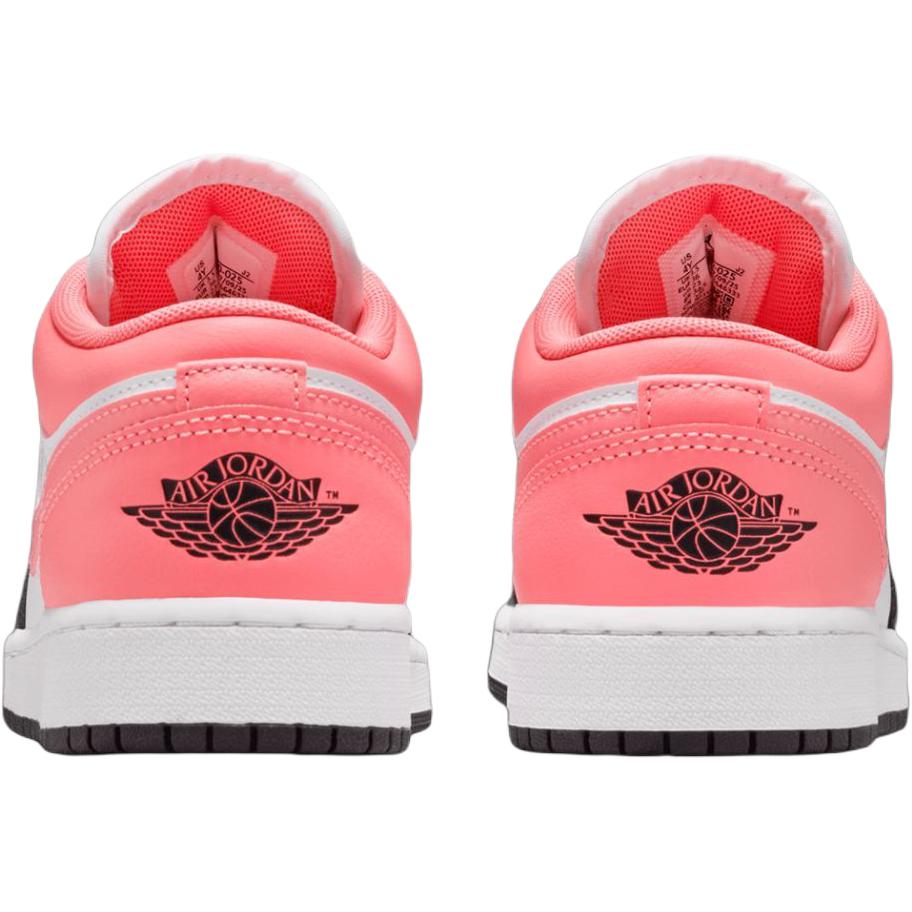 Jordan Air Jordan 1 Low top Children's Basketball Shoes White Pink Unisex 553560-025