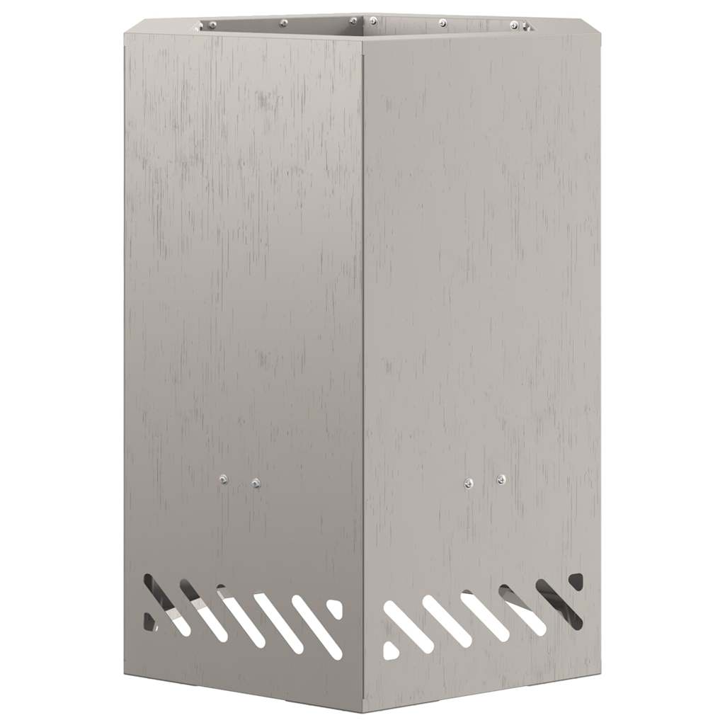 Smoke Free Fire Pit Brown 38 X 38 X 51 Cm Weatherproof Steel